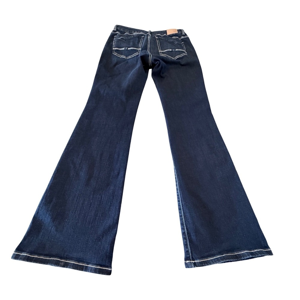 BKE Denim Womens Dark Wash Flare Leg Jeans 29x32 Stretch Cotton Blend Indigo - Picture 4 of 10